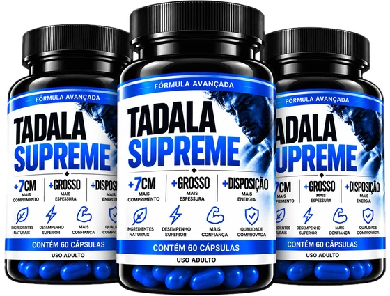 TADALA SUPREME 3 POTES - 30 CÁPSULAS