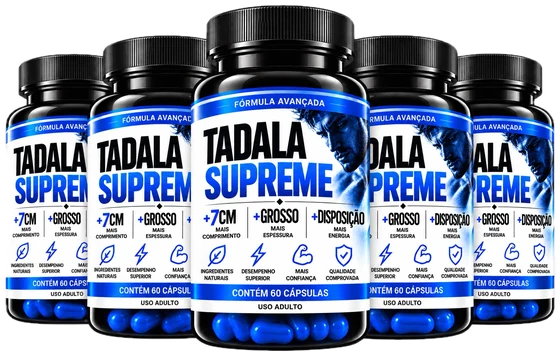 TADALA SUPREME 5 POTES - 50 CÁPSULAS